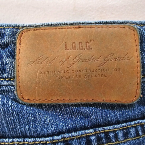 H&M L.O.G.G. Jeans Women's 33 Boot Cut High-Rise Blue Dark Wash - Picture 7 of 16